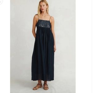 Chan Luu Sahara Dress Navy with Mirror Sequin Accents
